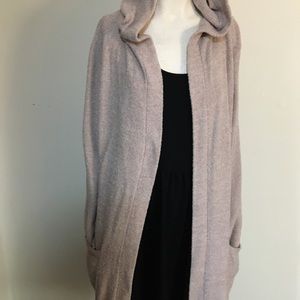 BAREFOOT DREAMS HOODED CARDIGAN BLUSH